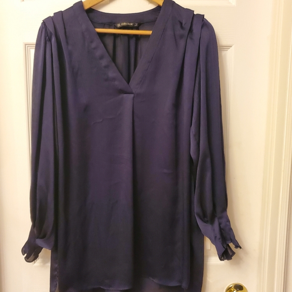 Zara Basic - Blue Dress - Picture 1 of 3